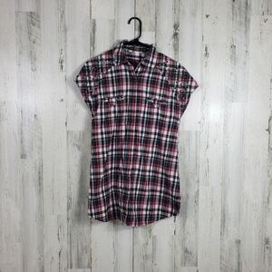 TRF womans plaid top size medium